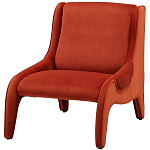 Дизайнерское кресло оранжевое в мягкой велюровой обивке Granger Armchair Orange варинант исполнения - 1 | Loft Concept в Брянске