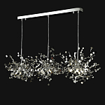 Люстра подвесная из трех частей с металлическими круглыми элементами Terzani Argent варинант исполнения - 9 | Loft Concept в Брянске