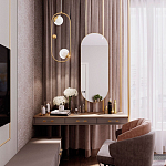 Подвесной светильник с 2-мя сферическими плафонами из рельефного акрила Pearls Suspension Hanging Lamp варинант исполнения - 2 | Loft Concept в Брянске