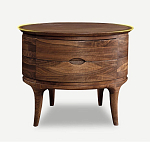 Прикроватный столик из дерева с 2-мя ящиками Moon Walnut Furniture варинант исполнения - 6 | Loft Concept в Брянске