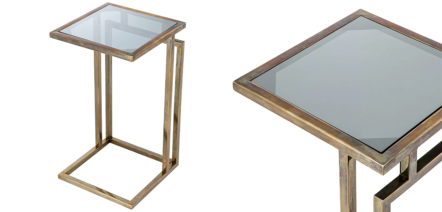 Приставной стол Eichholtz Side Table Marcus Brass Приставной стол Eichholtz Side Table Marcus Brass - Loft-Concept в Брянске