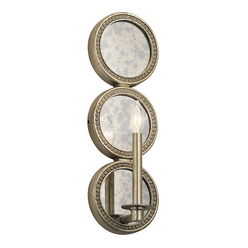 Бра в виде трех круглых зеркал Kichler Серебряный в Брянске | Loft Concept 