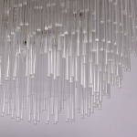 Люстра круглая с прозрачными стеклянными трубками Nembus варинант исполнения - 6 | Loft Concept в Брянске