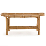 Скамья из ротанга с подушкой Manlio Rattan Bench варинант исполнения - 5 | Loft Concept в Брянске