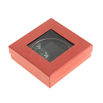 Зеркало карманное двухстороннее круглое из натурального камня Серафинит в подарочной упаковке Silver Stone Mirrors варинант исполнения - 4 | Loft Concept в Брянске