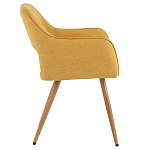 Стул в рогожке желтого цвета NEASAN STOOL варинант исполнения - 5 | Loft Concept в Брянске