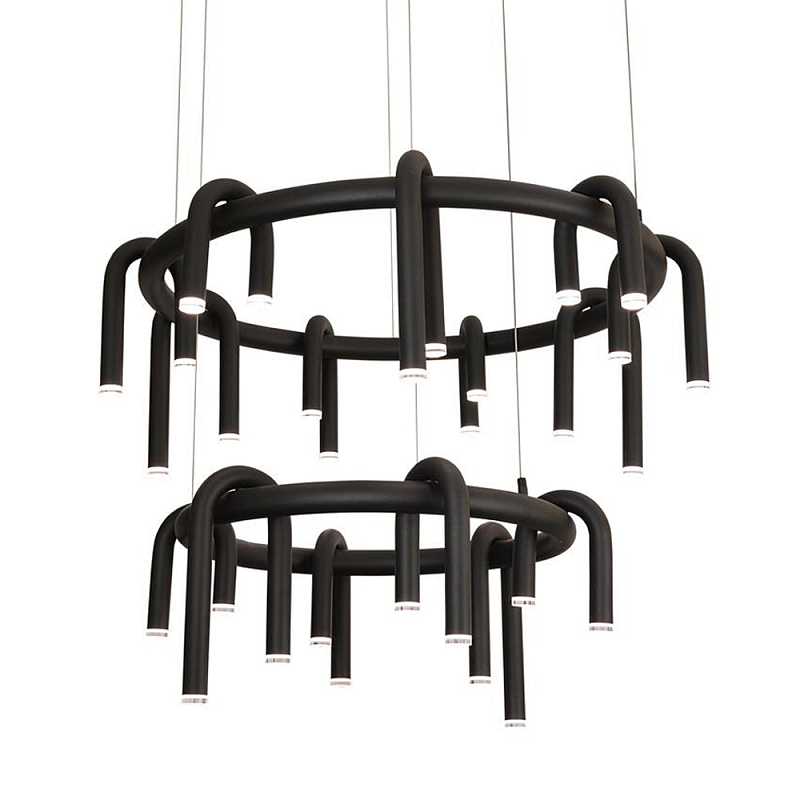 Люстра подвесная черная Black Light Fixtures Черный Люстра подвесная черная Black Light Fixtures Черный в Брянске | Loft Concept