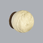 Настенно-потолочный светильник с плафоном в форме шара из алебастра Cryptocrystalline Stone варинант исполнения - 3 | Loft Concept в Брянске