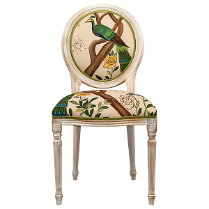 Стул с зеленым павлином Emperor's Bird