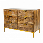 Комод с выдвижными ящиками и фактурным фасадом Termite варинант исполнения - 3 | Loft Concept в Брянске