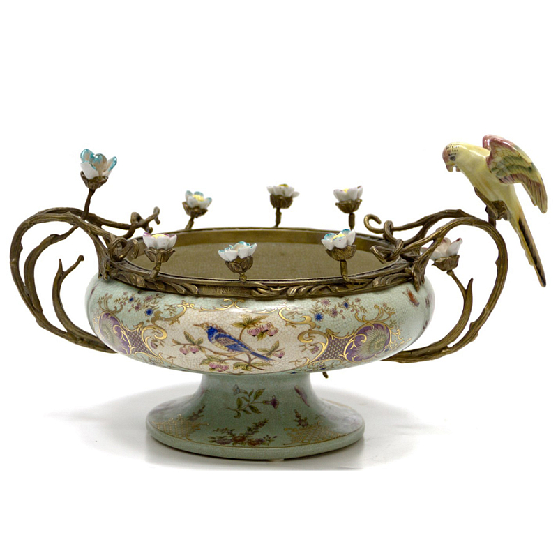Чаша Bowl Forget-me-not Голубой пастельный Бронза Чаша Bowl Forget-me-not Голубой пастельный Бронза в Брянске | Loft Concept
