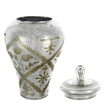 Ваза из стекла с крышкой и декоративными узорами Chinoiserie Ceramics варинант исполнения - 1 | Loft Concept в Брянске