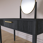 Туалетный Стол с зеркалом Primo Черный дуб варинант исполнения - 5 | Loft Concept в Брянске