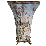 Фарфоровая ваза с изображением попугаев Eden Garden варинант исполнения - 2 | Loft Concept в Брянске