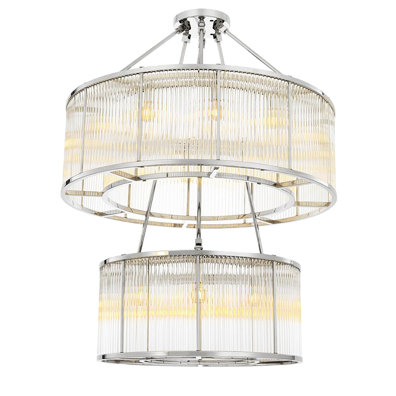 Люстра Chandelier Bernardi Nickel Никель Прозрачный в Брянске | Loft Concept 