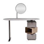 Консоль с зеркалом и  3-мя вращающимися ящиками Eloida варинант исполнения - 1 | Loft Concept в Брянске