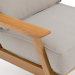 Кресло с каркасом из массива дуба Deniaud Oak Beige Armchair варинант исполнения - 5 | Loft Concept в Брянске