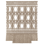 Панно на стену плетеное Макраме бежевый цвет  варинант исполнения - 13 | Loft Concept в Брянске