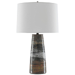 Настольная лампа с конусовидным тканевым абажуром Rock варинант исполнения - 1 | Loft Concept в Брянске