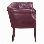 Диван из натуральной кожи на 4-х деревянных ножках из массива бука Chloe Leather Seating vine варинант исполнения - 2 | Loft Concept в Брянске