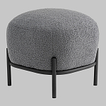Пуф Стоун букле Fluffy темно-серый варинант исполнения - 1 | Loft Concept в Брянске