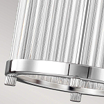 Подвесной светильник цвета хром с рифленым стеклянным цилиндрическим плафоном в современном стиле Feiss варинант исполнения - 6 | Loft Concept в Брянске