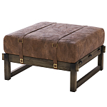 Пуф Duncan винтажная коричневая кожа  варинант исполнения - 2 | Loft Concept в Брянске