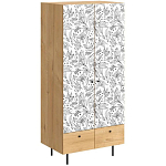 Шкаф с принтом Floral notes варинант исполнения - 1 | Loft Concept в Брянске