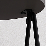 Стол приставной с 2-мя круглыми столешницами цвета антрацит ESSEL SIDE TABLE ANTHRACITE варинант исполнения - 1 | Loft Concept в Брянске