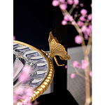 Чаша из прозрачного стекла с бронзовым ободком и фигурками бабочек Eden Garden варинант исполнения - 4 | Loft Concept в Брянске