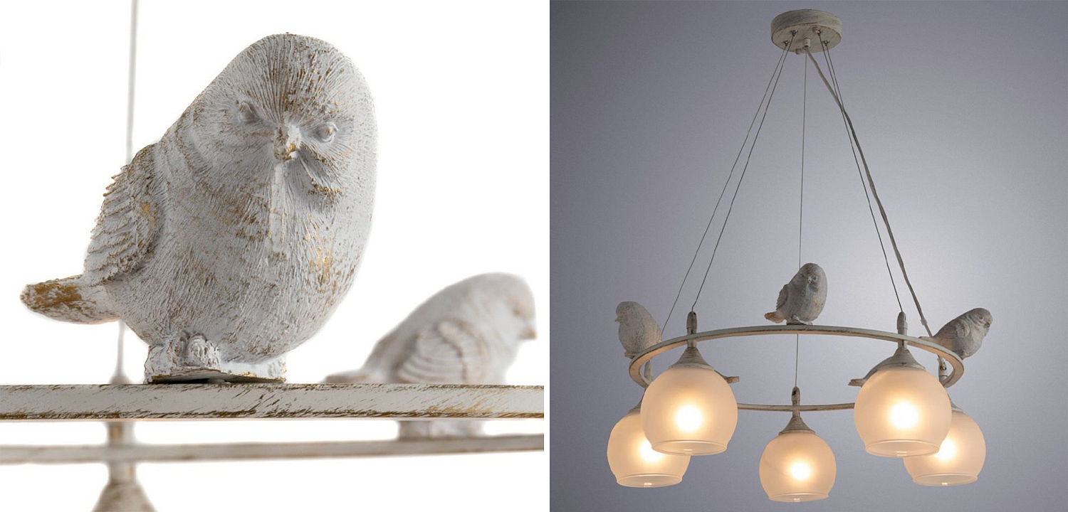Люстра Provence Bird Chandelier white Люстра Provence Bird Chandelier white - Loft-Concept в Брянске