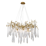 Люстра подвесная с прозрачными подвесками в форме капель Droplet Chandelier варинант исполнения - 3 | Loft Concept в Брянске