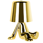 Настольная лампа фигурная золотого цвета с гладким абажуром Высота 17 см Sophia варинант исполнения - 2 | Loft Concept в Брянске
