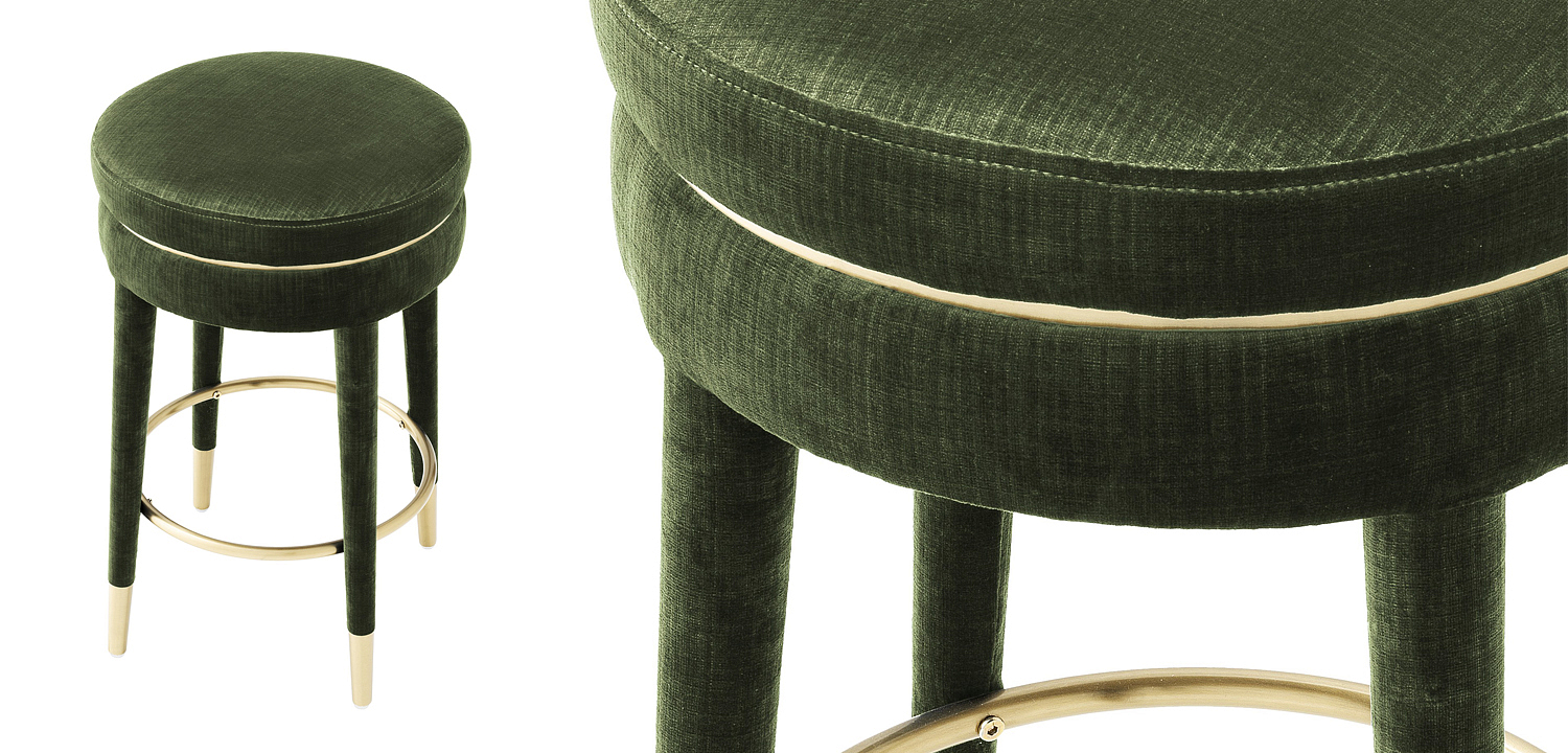 Полубарный стул Eichholtz Counter Stool Parisian green Полубарный стул Eichholtz Counter Stool Parisian green - Loft-Concept в Брянске