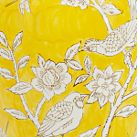 Настольная лампа желтая с изображением белых птиц Flight Among Acacia варинант исполнения - 6 | Loft Concept в Брянске