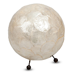 Настольная лампа из перламутра на металлическом каркасе Indonesian Egg варинант исполнения - 3 | Loft Concept в Брянске