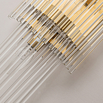 Бра с золотистым основанием и прозрачными трубками Nembus варинант исполнения - 3 | Loft Concept в Брянске