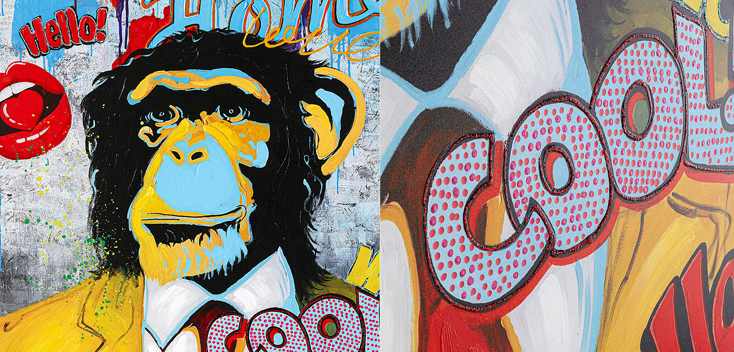 Картина Monkey multicolor Картина Monkey multicolor - Loft-Concept в Брянске