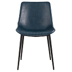 Стул с обивкой из экокожи темно-синего цвета RHOMBUSES UPHOLSTERY варинант исполнения - 2 | Loft Concept в Брянске