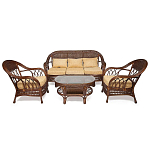 Комплект уличной мебели из ротанга Clara коричневый варинант исполнения - 1 | Loft Concept в Брянске