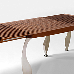 Дизайнерский раздвижной обеденный стол Poltronova Split Dining Table варинант исполнения - 4 | Loft Concept в Брянске