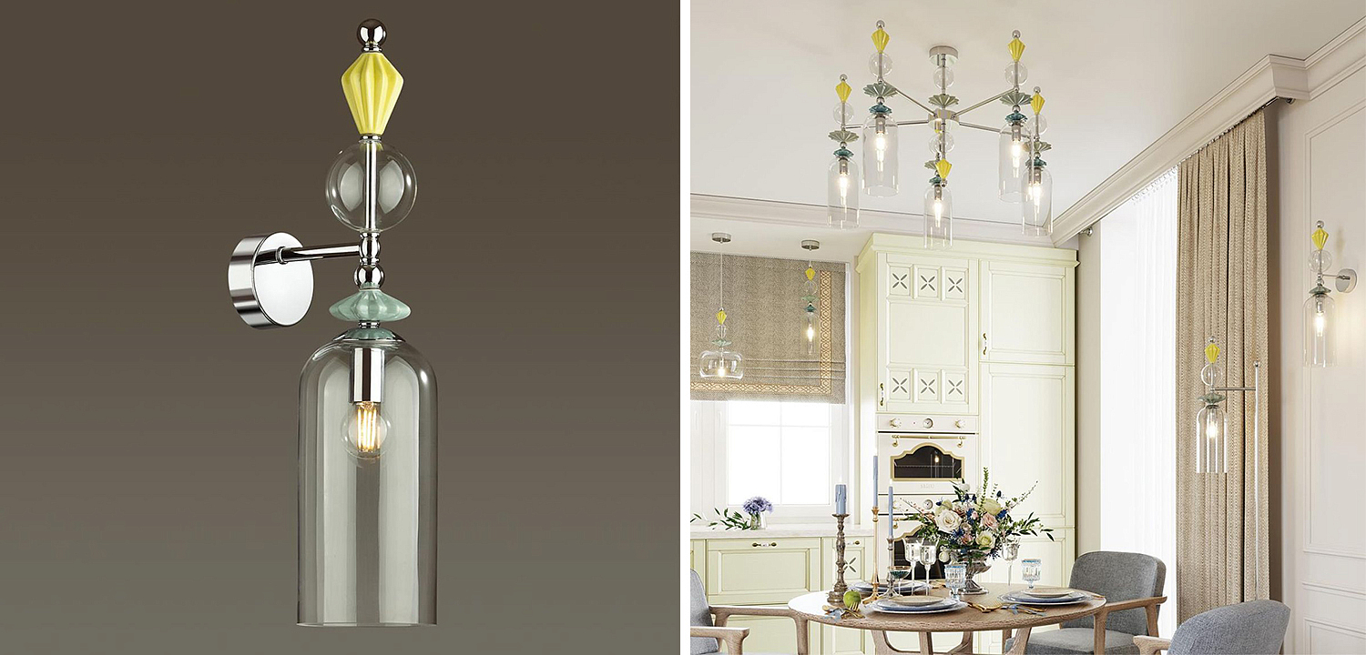 Бра Iris Glas wall lamp B chrome Бра Iris Glas wall lamp B chrome - Loft-Concept в Брянске