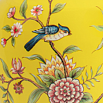 Настольная лампа желтая с изображением птиц Slip Away варинант исполнения - 6 | Loft Concept в Брянске