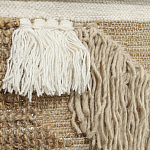 Панно из шерсти и хлопка с узором Beige Calista Cascade варинант исполнения - 3 | Loft Concept в Брянске