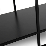 Ступенчатый стеллаж Menzie Steps Metal Rack Black варинант исполнения - 4 | Loft Concept в Брянске