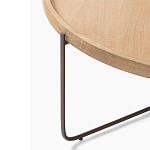 Журнальный стол с круглой деревянной столешницей Urban Style Space варинант исполнения - 1 | Loft Concept в Брянске