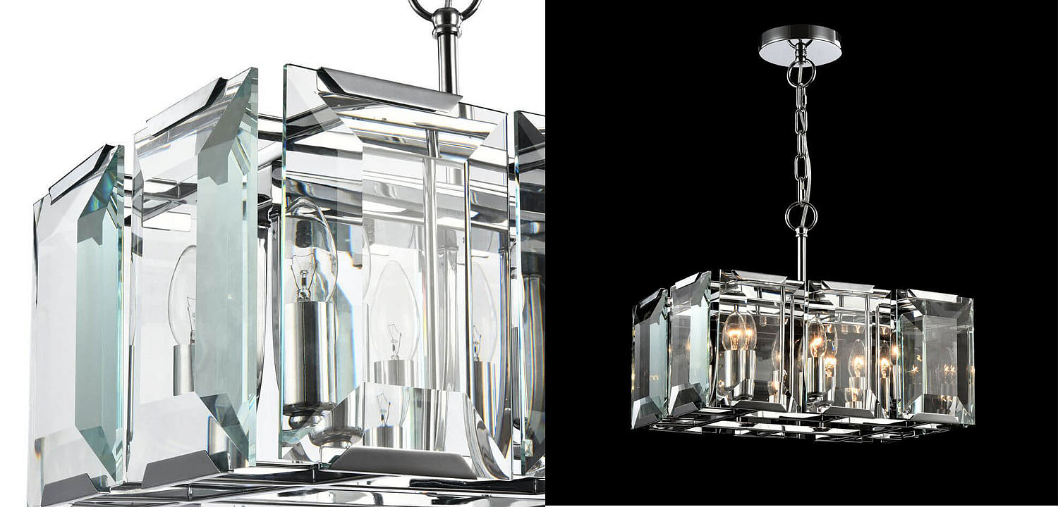 Люстра Harlow Crystal Square Chandelier chrome 6 Люстра Harlow Crystal Square Chandelier chrome 6 - Loft-Concept в Брянске