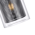 Подвесной светильник с сетчатым металлическим плафоном цилиндрической формы черный Metal Mesh варинант исполнения - 4 | Loft Concept в Брянске