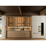 Кухонный гарнитур из камня и дерева с раздвижными дверцами TIVALÌ 2.0 Dada Engenereed Kitchen варинант исполнения - 4 | Loft Concept в Брянске