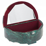 Шкатулка с мозаикой из натурального камня змеевик Stone Casket варинант исполнения - 2 | Loft Concept в Брянске